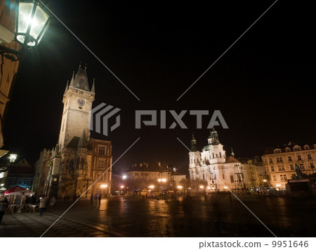 Old Town Square in Prague Night view Old Town Square in Prague Night view 9951646