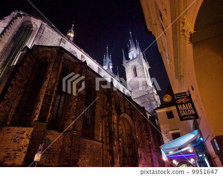 Teen church night view Teen church night view 9951647