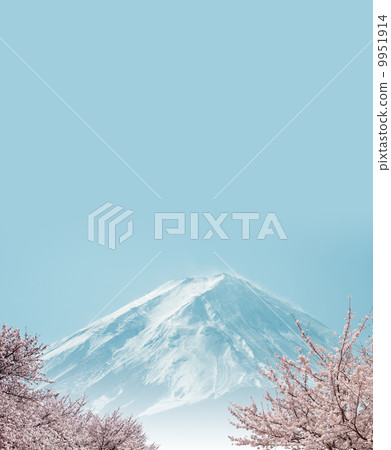 櫻桃樹富士圖像 9951914