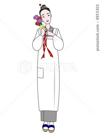 Mom for cooking, Mother's Day, whole body 9953303