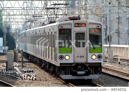 Toei Shinjuku Line 10-000 type train Toei Shinjuku Line 10-000 type train 9954058