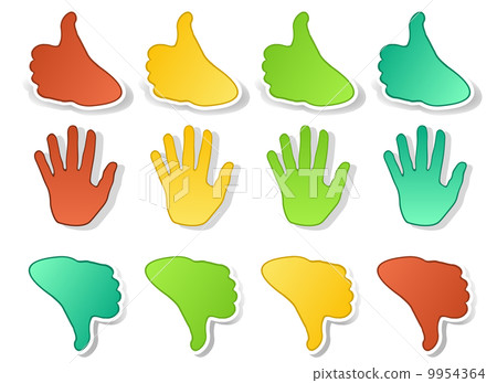 Hands expressions stickers 9954364
