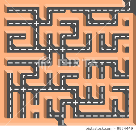 Road labyrinth Road labyrinth 9954449