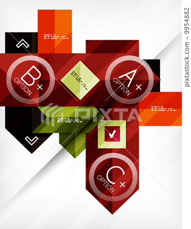 Business geometric infographic option banner Business geometric infographic option banner 9954882