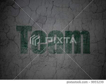 Business concept: Team on grunge wall background 9955239