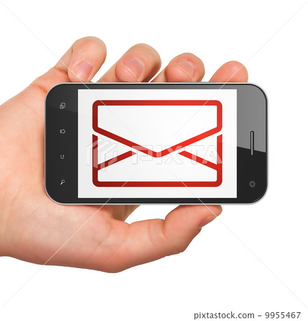 Finance concept: Email on smartphone 9955467