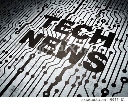 Circuit board with Tech News Circuit board with Tech News 9955481