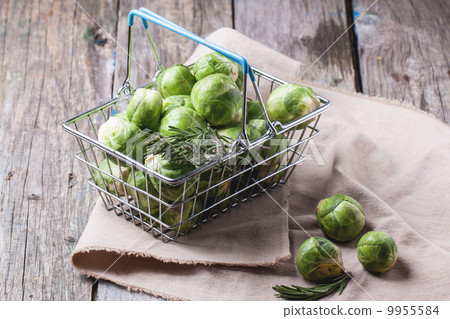 Food basket of brussels sprouts 9955584