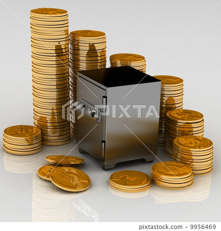 safe with gold chinks safe with gold chinks 9956469