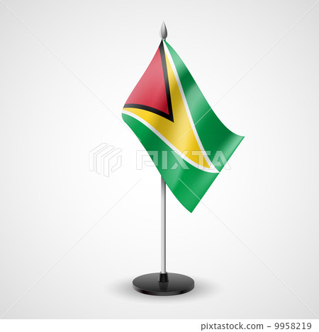Table flag of Guyana 9958219