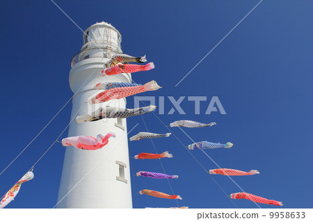 Inubozaki lighthouse and carp streamer Inubozaki lighthouse and carp streamer 9958633