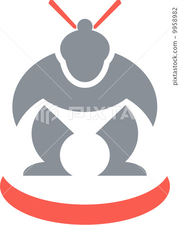 Japanese Sumo Wrestler Front 9958982