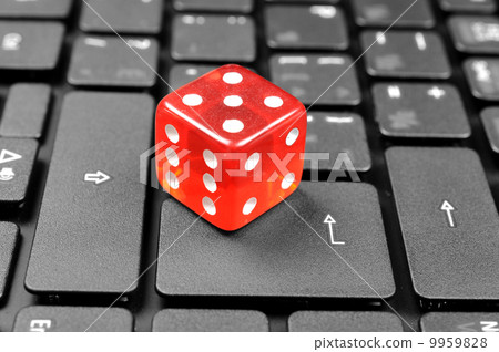 Dice on keybaord Dice on keybaord 9959828