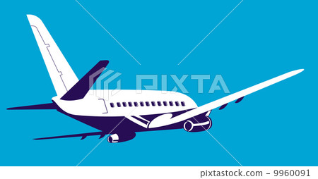 commercial jet plane airliner 9960091