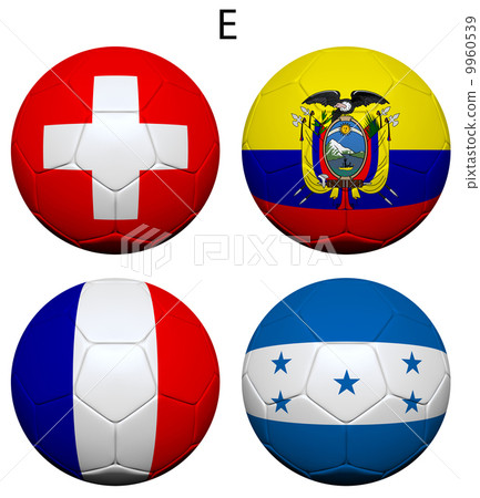 Soccer Championship 2014 Group E Flags 9960539