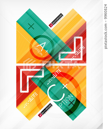 Business geometric infographic poster Business geometric infographic poster 9960824