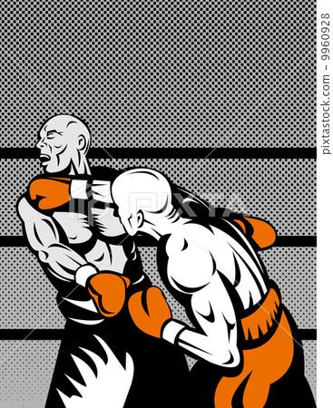 boxer connecting knockout punch boxer connecting knockout punch 9960928