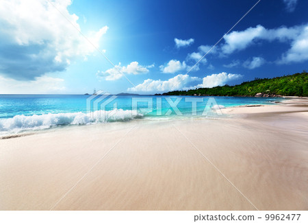 Anse Lazio beach at Praslin island, Seychelles Anse Lazio beach at Praslin island, Seychelles 9962477