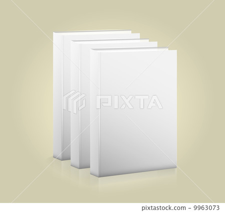 Front view of blank book 9963073