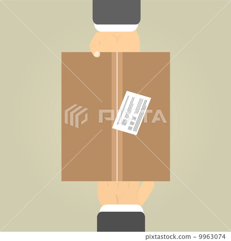 Hands to receive a parcel 9963074