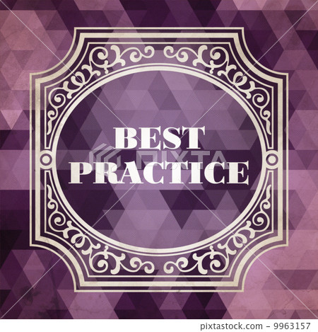 Best Practice. Vintage Background. 9963157