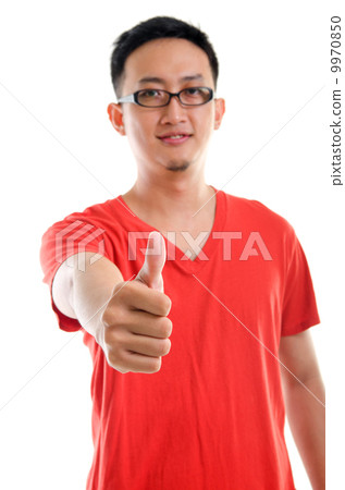Thumb up good looking young Southeast Asian male Thumb up good looking young Southeast Asian male 9970850