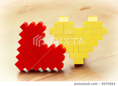 Two lego hearts Two lego hearts 9970984