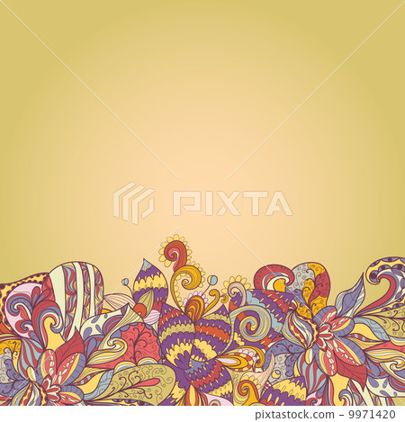 abstract background of petal and wave 9971420