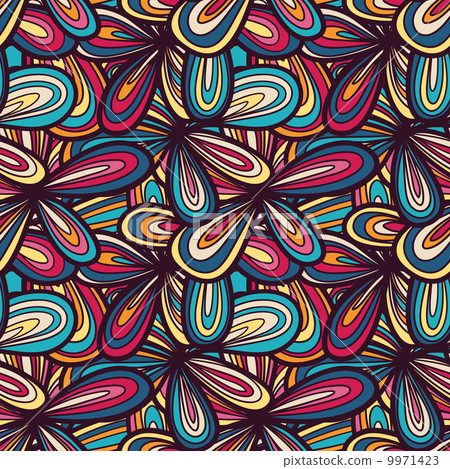 Seamless abstract hand-drawn texture 9971423