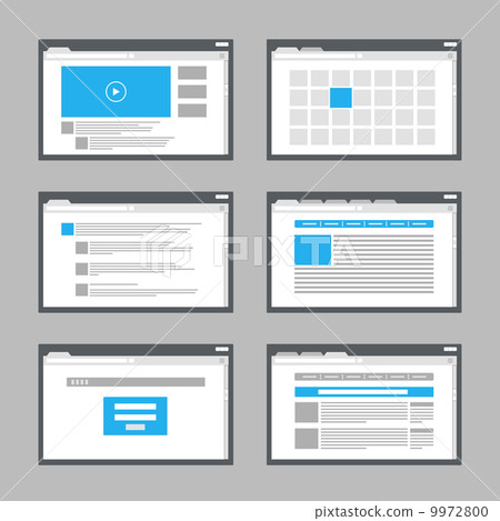 web site page templates collection 9972800