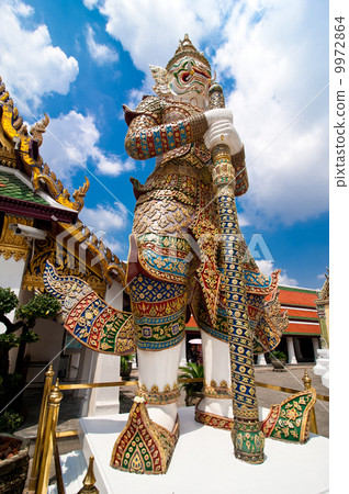 Statue of Guard at Wat Phra Kaeo Temple. Bangkok, Thailand Statue of Guard at Wat Phra Kaeo Temple. Bangkok, Thailand 9972864