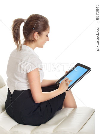 Girl With Laptop 9973943