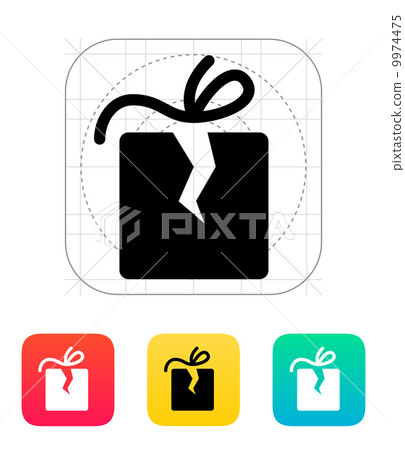 Damaged box icon. - Stock Illustration [9974475] - PIXTA