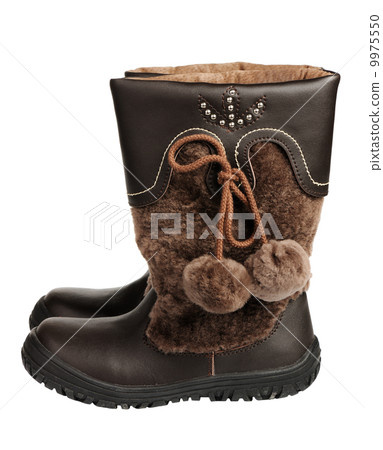 Children's winter boots, isolated Children's winter boots, isolated 9975550