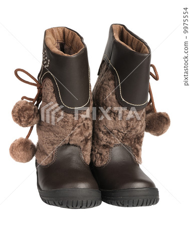 Children's winter boots, isolated Children's winter boots, isolated 9975554