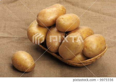 Potatoes on a sacking Potatoes on a sacking 9975556