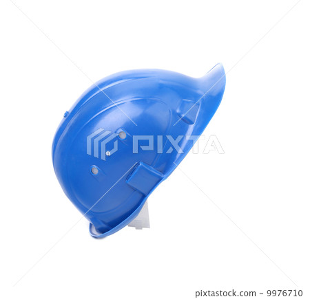 Close up of blue hardhat. 9976710