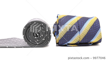 Close-up of rolled up neckties. 9977046