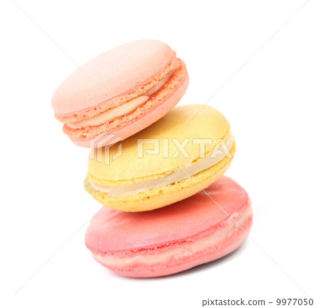 Stack of macaron cakes. Stack of macaron cakes. 9977050