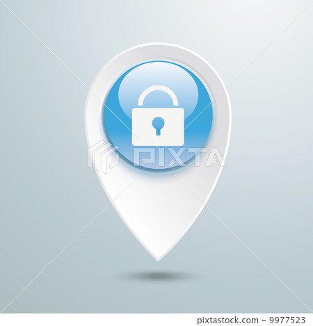 Location Marker DLock Blue Button 9977523