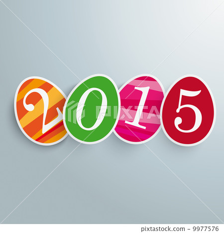 Four Colored Easter Eggs 2015 Four Colored Easter Eggs 2015 9977576