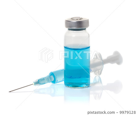 medical ampoule, vial, and syringe isolated medical ampoule, vial, and syringe isolated 9979128