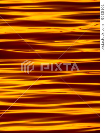 傳播在湖的金黃波浪 9980101