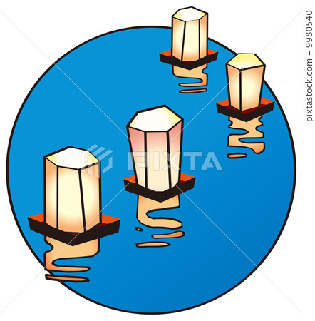 Lantern and blue background 9980540