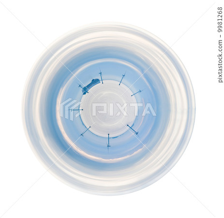 ship and offshore wind farm at early morning 9981268