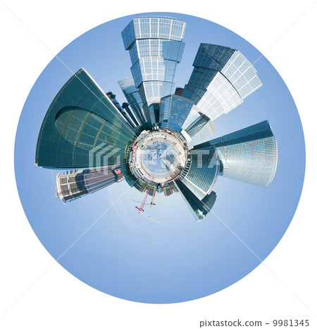 spherical view of Moscow city spherical view of Moscow city 9981345