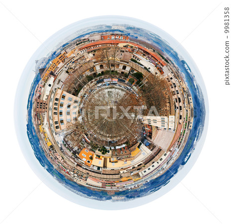 autumn skyline of Rome from Aventine Hill 9981358