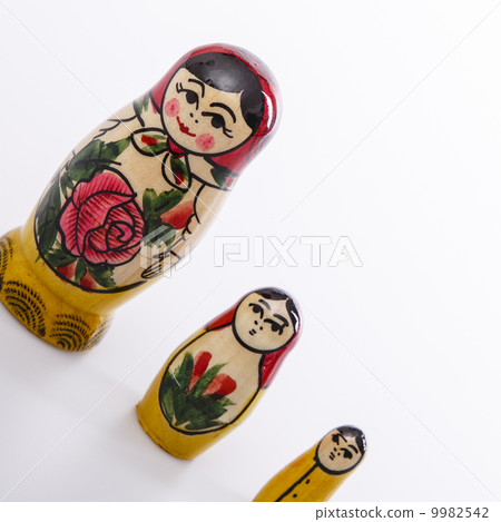 Russian Dolls Matryoshka Isolated on a white background 9982542