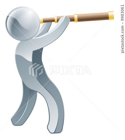 Telescope person concept 9983061