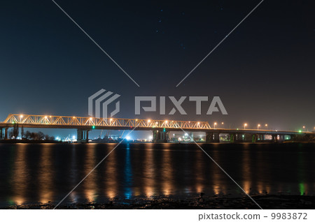 Night bridge lights 9983872